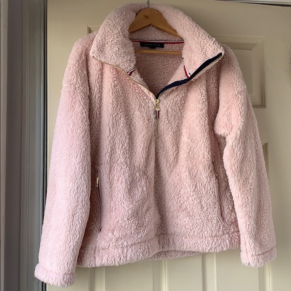 pink tommy hilfiger coat